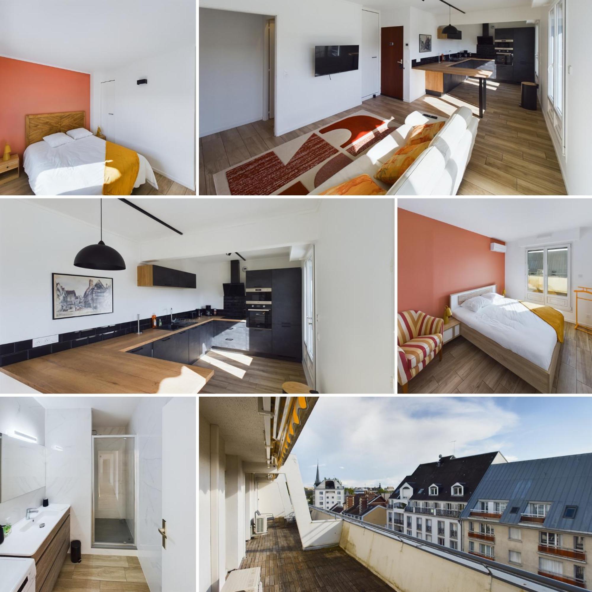 Apartament Le Panorama Premium - Superbe Vue Troyes Zewnętrze zdjęcie